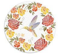 Pansy & Hummingbird 1000 Pieces Dope Jigsaw Puzzles Stress Reliever Family Game Fit Together Perfectly Gift For Adults And Kids 1000pcs (67.5x67.5cm)