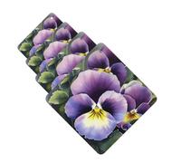 Pansy Perfection Car Air Fresheners 4 Pcs Funny Hanging Car Air Fresheners Cute Long Lasting Scented Mirror Hanging Decoration Ornaments Gift For Men Women Square