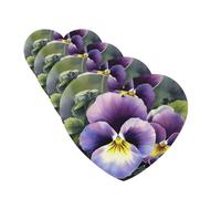 Pansy Perfection Car Air Fresheners 4 Pcs Funny Hanging Car Air Fresheners Cute Long Lasting Scented Mirror Hanging Decoration Ornaments Gift For Men Women Heart Shape