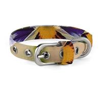 Pansy Perfection Dog Collar with Buckle Adjustable Martingale Pet Collars Cute Female Male Puppy Collar Soft Waterproof Cat Collars for Small Medium Dogs