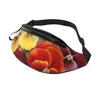 Pansy Perfection Fanny Pack for Men Women, Fashion Festival Fanny Pack, Travel Sport Walking Waist Bag