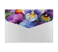 Pansy Perfection File Organizer for Office,6 Pockets Expanding File Folder, Portable Accordion Folders for Desktop, Waterproof Paper Bill Receipt Organizer for Business