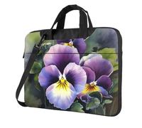 Pansy Perfection Laptop Bag 13-15.6Inch, 360° Protective Laptop Sleeve Case Shockproof Messenger Shoulder Bag Waterproof Computer Case Carrying Cover Briefcases for Men Women