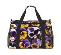 Pansy Perfection Print Print Functional Travel Tote Ample Space Travel Bag Foldable Carry On Tote for Weekender