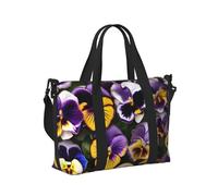 Pansy Perfection Print Print Travel Hand Bag for Women Men Lightweight Foldable for Weekend Trips Gym Vacation
