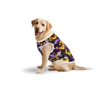 Pansy Perfection Printprint Medium Large Pets Vest Breathable Summer Lightweight Sleeveless Tank Top T-Shirt