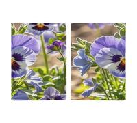 Pansy Perfection PU Leather Passport Holder, Multiple Pockets Passport Cover, Travel Document Organizer for Men Women