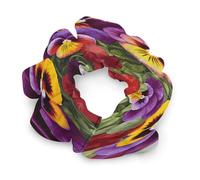 Pansy Perfection Scrunchies for Women Neutral No Damage Hair Ties Soft Ponytail Holder Gentle Elastic Hair Bands Gentle On Hair Scrunchies for All Hair Types Fashion Hair Bands