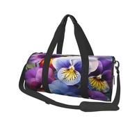 Pansy Perfection Sports Gym Bag for Women Men Travel Duffel Bag Tote Weekender Bag Canvas Carry on Overnight Bag for Travel Swimming Fitness Workout Sports Duffle Bag