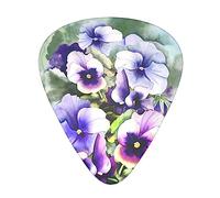 Pansy Perfection Stolmx Guitar Pick Set - Full Print Design, 3 Thicknesses Available