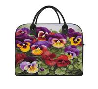 Pansy Perfection Travel Duffel Bag with Dual Zipper Lightweight Weekender Overnight Bag Portable Carry on Tote Bag for Men Women Reusable Storage Handbag for Travel