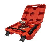 PansyWind 10T Hydraulic Wheel Hub Puller - Heavy Duty Drive Shaft Remover for 4 & 5 Bolt Hubs Carbon Steel Rust-Resistant Tool Hydraulic Wheel Hubs Tool with Carrying Case(Red)
