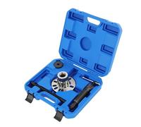 PansyWind 10T Hydraulic Wheel Hub Puller - Heavy Duty Drive Shaft Remover for 4 & 5 Bolt Hubs Carbon Steel Rust-Resistant Tool Hydraulic Wheel Hubs Tool with Carrying Case(Blue)