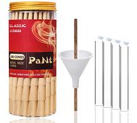 PaNt 110mm Cones Non-Spiral pre Rolled King Size | 200 Pack | Natural Cones Rolling Papers with Tips & Packing Sticks & Funnel Loader