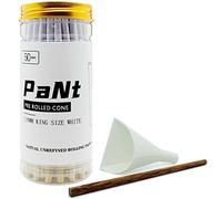 PaNt 50 Pcs White Pre Rolled Organic Cones, King (4.33inch/110mm) Packaging of Tower Sealed cans