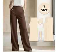 Pant Multi-Size Women's Sewing Patterns, Beginner Sewing kit, Gift for Sewing Enthusiasts. The kit Includes Full-Color HD Step-by-Step tutorials,Sewing templates for Tailoring and Fashion Design
