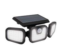 Panta Trio Solar Light - High-Performance Multifunctional SecurityLight - 3 Light Cones - Integrated Motion Sensor - Up to 7.5 m Range - Wireless - up to 100 m² Illuminated - 600 Lumen - 74 LEDs