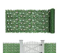 Pantalla de cobertura artificial: panels de hojas estables UV False Green Wall, Cubierta de privacidad flexible | Decoración de la cerca al aire libre con efecto natural para el balcón Garden Pool Esp