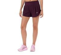 Pantalón Corto Asics Road 3.5in Burdeos Mujer, Size XS.