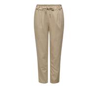Pantaloni da donna in lino Only Caro-poptrash Beige Mx32