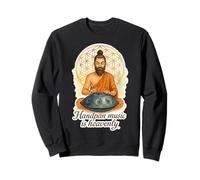 Pantam - Yogi playing a handpan plus a message 1 - Fan Fun Sweatshirt