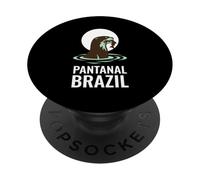 Pantanal Brazil Giant Otter River Sunset PopSockets Adhesive PopGrip