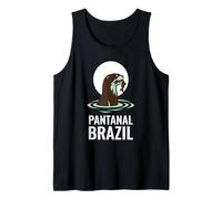 Pantanal Brazil Giant Otter River Sunset Tank Top
