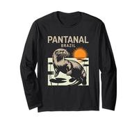 Pantanal Brazil Giant Otter Tropical Nature Long Sleeve T-Shirt