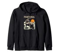 Pantanal Brazil Giant Otter Tropical Nature Zip Hoodie