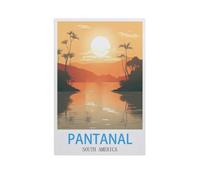 Pantanal South America，Jigsaw Puzzles for Adults 1000 Piece, Classic Puzzle Teens Boys Girls Puzzles Sturdy Tight Fitting Pieces,Letters On Back for Ideal Challenging And Gift（38x26cm）-H35