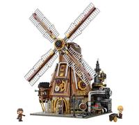 Pantasy Steampunk Windmill Workshop Original Construction Brown