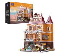 PANTASY European Bakery Building Kit - Construction Set for Adults & Teens, Famous Landmarks Collection with Bakery, Gym Room, Living Quarters & Sky Garden