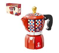 PANTASY Moka Pot Building Set for Adults, Retro Coffee Maker Brick Model