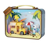 Pantasy Peanuts Snoopy Figure Building Set, Travel Suitcase (86910)