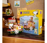 Pantasy Snoopy Steamboat Water Tank Model Building Set Peanuts Toy