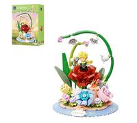 PANTASY The Little Prince Rose Story Building Blocks, le Petit Prince Display Set with Red Rose and Fox, Interactive Storytelling Toy of Taming and Love, Collectible Creative Model for Adults