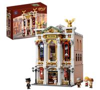 PANTASY Vintage European Grand Theater Building Set Modular Model with Crystal Chandelier, Transparent Dome Expandable Street Scenes Retro Collectible Theater Architecture for Adults & Home Décor Gift