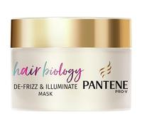 Pantene De-frizz & Illuminate Hair Mask, For Frizzy Or Dry And Coloured Hair, With Hyaluronic Acid, Omega 9 And Pro-V Blend Reconstructing Mask, Helps To Repair Damage, 160 ml