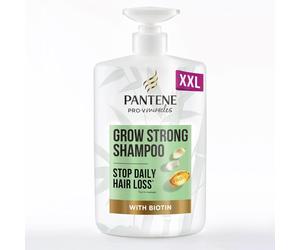 Pantene Grow Strong Shampoo with Biotin & Protein Strengthener 1L XXL pump. Hel