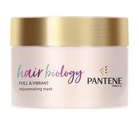 Pantene Hair Biology Hair Mask Full and Vibrant, Rejuvenating Hair Thickener Mask, Hair Repair Treatment For Fine, Thinning and Coloured Hair, 0% Parabens, Colourants and Mineral Oils, 160ml