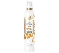 Pantene Hair Mousse for Curly Hair, Perfect Waves Heat Protection Spray with Argan Oil, 6 x 200 ML, Frizz Ease Nourishing Curly Hair Products For Soft and Shiny Definition, Non Sticky, VALUE PACK