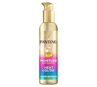 Pantene Moisture Recharge Heat & Glow Leave-In Cream Hair Treatment 135ml | Protects against Humidity, Frizz and Heat. With Heat-Activated Pro-V Formula. Non-Stop Softness and Shine Without Weigh Down