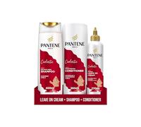 Pantene Pro-V Curlastic Curl Care Set: Sulfate-Free Shampoo 400ml, Deep Moisturizing Conditioner 360ml, Defining Anti-Frizz Leave-On Cream 270ml
