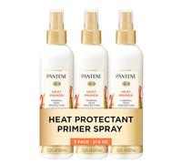 Pantene Pro-V Heat Protectant Spray, Thermal Heat Primer for Hair, Pack of 3, 21.6 oz total