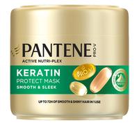 Pantene Pro-V Smooth & Sleek Keratin Protect Hair Mask 300ml for Frizzy, Dry Hair