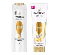 Pantene Repair & Protect Shampoo 500ml and Conditioner 350ml Set | Active Pro-V Formula with Keratin Reconstruct | Hair Repair & Strengthening Bundle