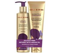 Pantene Shampoo and Sulfate Free Conditioner Kit with Argan Oil Pro-V Gold Series for Natural and Curly Textured Hair 16.9 fl oz Kit