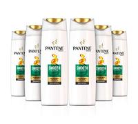 Pantene Smooth and Sleek Shampoo For Hair Prone To Frizz, 400 ml - Pack of 6
