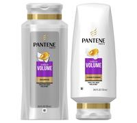 Pantene Volumizing Shampoo and Sulfate Free Conditioner for Fine Hair Sheer Volume 25.4 Fl Oz (Pack of 2)