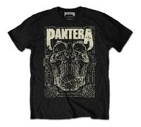 Pantera '101 Proof Skull' (Black) T-Shirt NEW OFFICIAL
